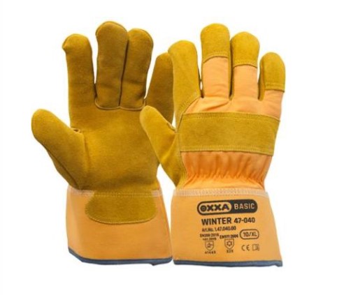 PR. HANDSCHOENEN OXXA WINTER 47-040 MT10 SPLITLEDER- FOAMGEVOERD