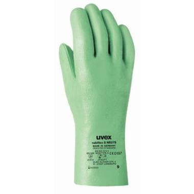 GLOVE UVEX RUBIFLEX S NB27S M:10 NBR GREEN 27cm