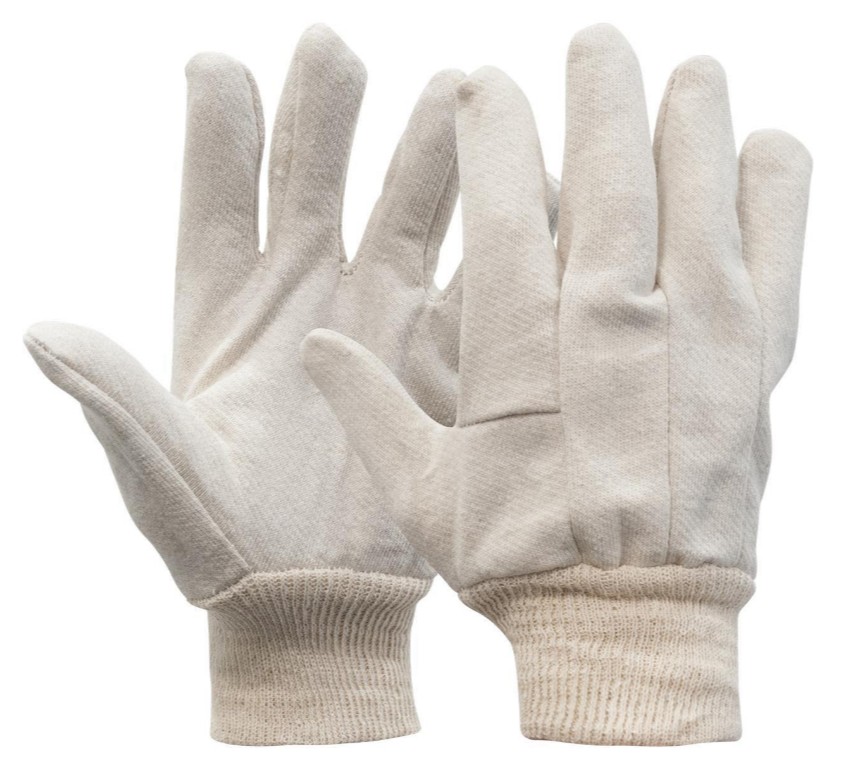 PACK of 12 PR GLOVES 11416100 JERSEY+CUFF - BROWN
