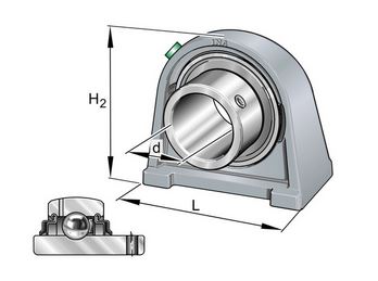 INA LAGER RSHEY-20-XL-N  D=20mmSHE04 + GE20-XL-KRRB