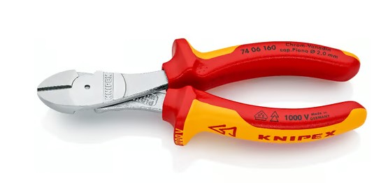 KNIPEX VDE KRACHTZIJSNIJTANG 74 06 160 L=160mm