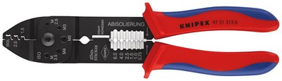 KNIPEX KABELSCHOENTANG 97 21 215B   0,5-2,5qmm ONGEISOLEERDE KABELSCHOENEN