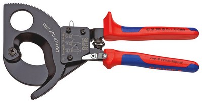 KNIPEX CABLE RATCHET CUTTING PLIERS 95 31 280 52mm