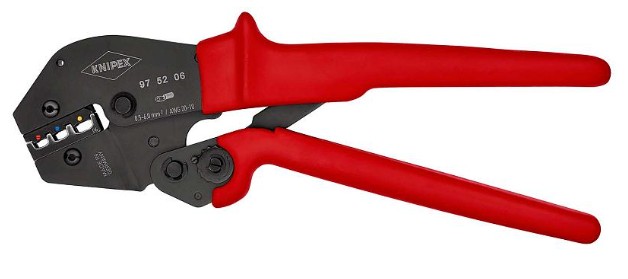 KNIPEX KRIMPTANG 97 52 06 SB 0,5-6,0 mm2 GEISOLEERDE KABELSCHOENEN
