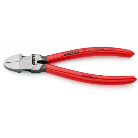 KNIPEX ZIJSNIJTANG 72 01 160 KA  L=160mm VOOR KUNSTSTOF     