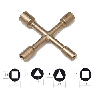 MAST- EN SCHAKELKASTSLEUTEL 12160101 V9,5 V7 D9 en D11 (D11 d=18mm)