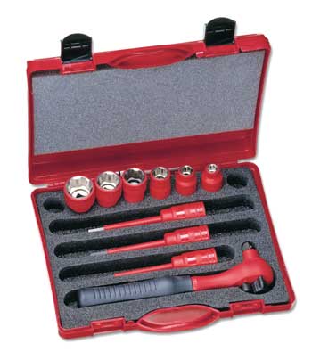 LEMP / INTERCABLE DOPPENSET 3/8" IN KOFFER 12-dlg. 2128355 