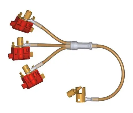 INTERCABLE AARDINGSGARNITUUR TBV HUISAANSLUITING 062660 MET NH ZEKERINGEN GR.00