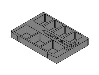 FOAM INSERT FOR CASE 750017 ACCORDING TO DRAWING # 12112-4
