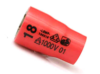 LEMP DOPSLEUTEL 3/8" 18mm 6-KANT L=40mm  18mm 130218 