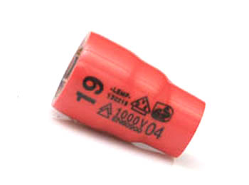 LEMP DOPSLEUTEL 3/8" 19mm 6-KANT L=40mm  130219 