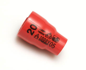 LEMP DOPSLEUTEL 3/8" 20mm 6-KANT L=40mm   130220 