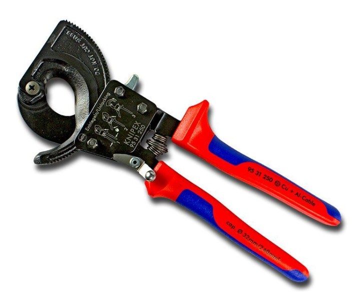 LEMP CABLE RATCHET CUTTING PLIERS 32mm 240mm² L=250mm 251505