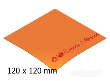 RUBBERDOEK 120X120X1,6mm 641301 