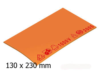 RUBBERDOEK 130X230X1,6mm 641302 