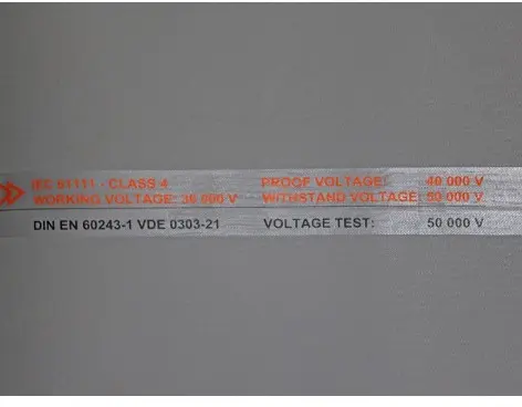 LEMP RUBBER MAT 1000X1000X6,5mm RIB 50kV VDE0303 642200