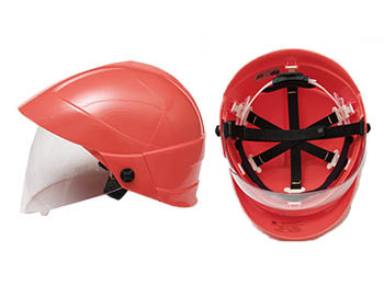 HELM WIT M.INGEBOUWD VIZIER VDE 6625101000V, LICHTBOOG KLASSE-2, ATPV 12,4 CAL