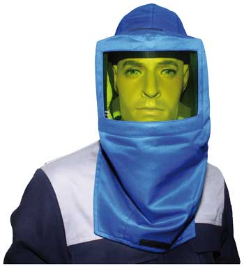 PROTECTIVE HOOD WITH VISOR 662551 WITH EAR PROTECTION - 1000V 5500-EKO/6