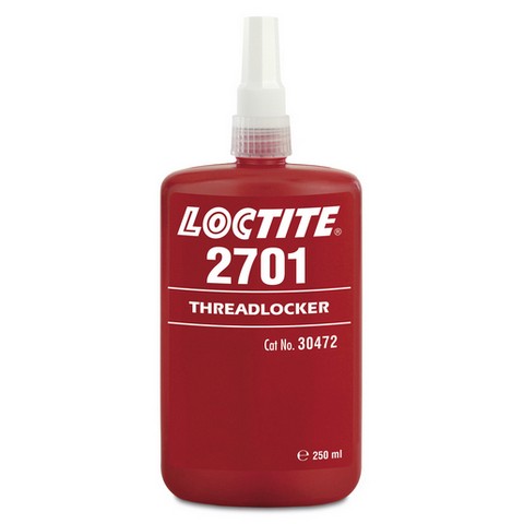 LOCTITE 2701 BOTTLE 250ml. high strength threadlocker - chrome surfaces 195725