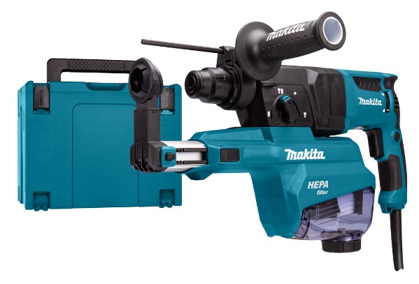 MAKITA COMBI HAMMER HR2652J 230V SDS+ WITH DUST EXTRACTION UNIT IN MBOX