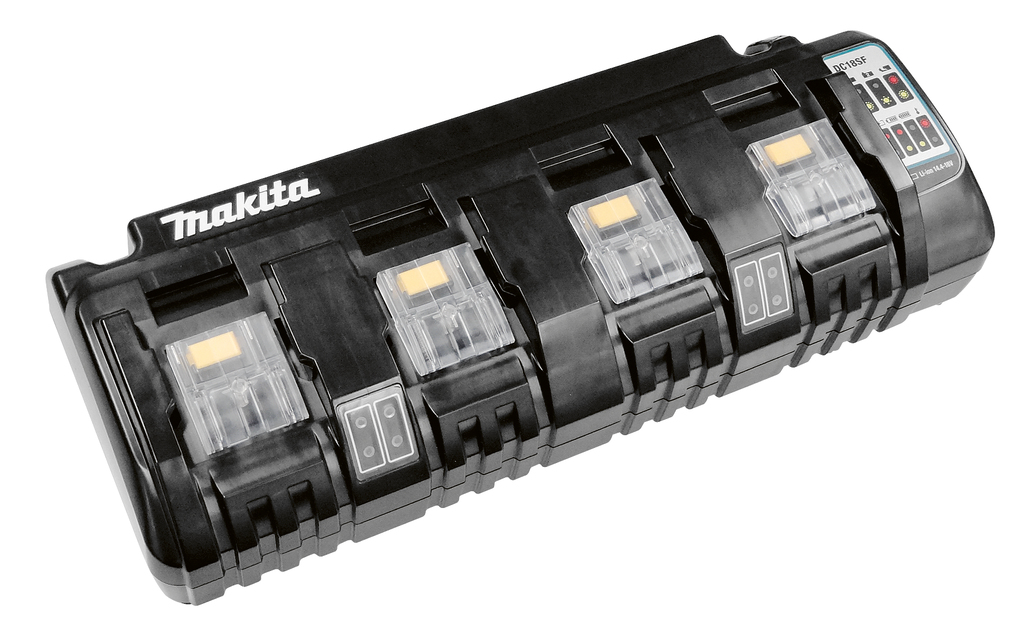OPLADER LXT DC18SF 4-POORTS 2-ACCU LADEN 14,4-18V, 2,6A