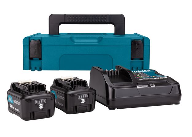 MAKITA ACCU STARTERSET 12,0 V CXT DC10SB +2X ACCU 1041B 4Ah + LADER + M-BOXX