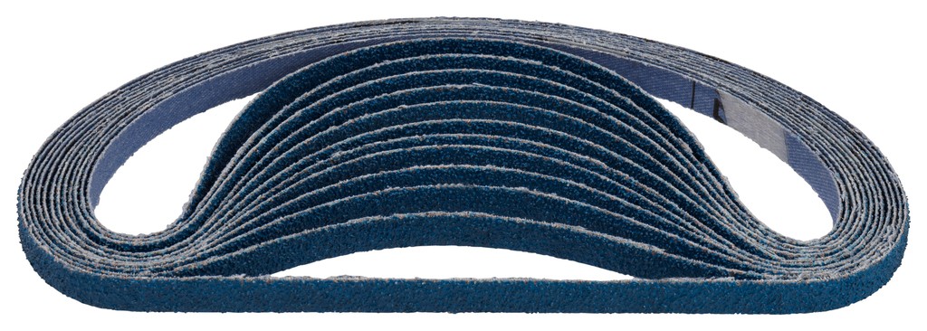 SET of 25 SANDING BELT 9x533mm K80(BLUE)