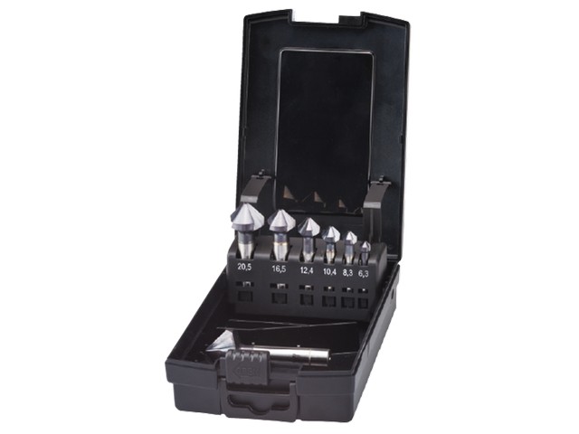 SET VARI VERZINKFREZEN HSS-Co 6,5-25mm 49.260.0625 STILLER EN GLADDER TiALN RVS