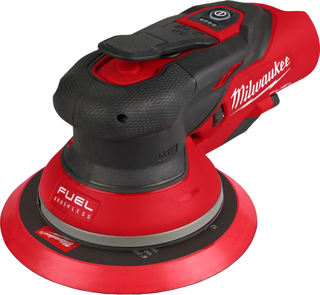 MILWAUKEE M12 FUEL™ M12 FROS5-0 EXCENTRISCHE ACCU SCHUURMACHINE 150mm MET 5mm ROTATIE 4933493650