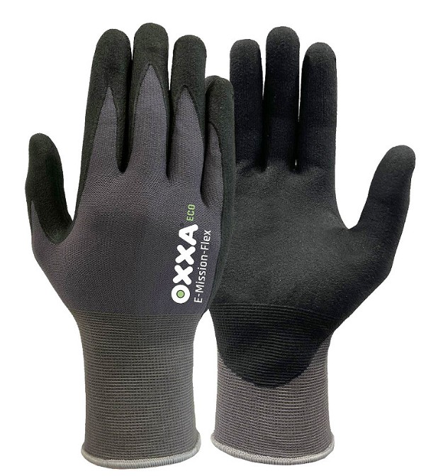 PR. GLOVES OXXA E-MISSION-FLEX 52-200 BLACK/GREEN SIZE 8
