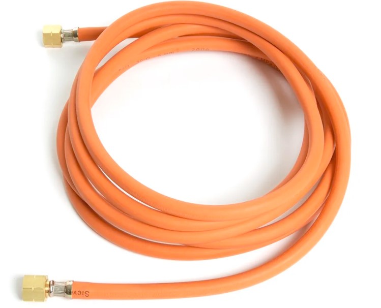 SIEVERT 4 MTR. SLANG Ø4MM MET 2 VASTE AANSLUITINGEN 3/8''