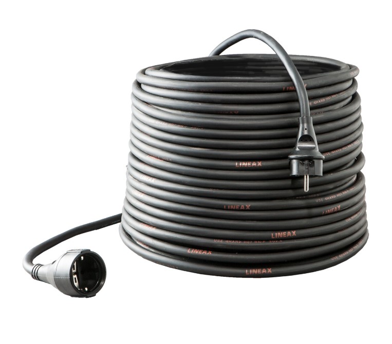 KERAF VERLENGKABEL 10mtr H07RN-F 3X2,5 RANDAARDE RECHT AANGEGOTEN 107714