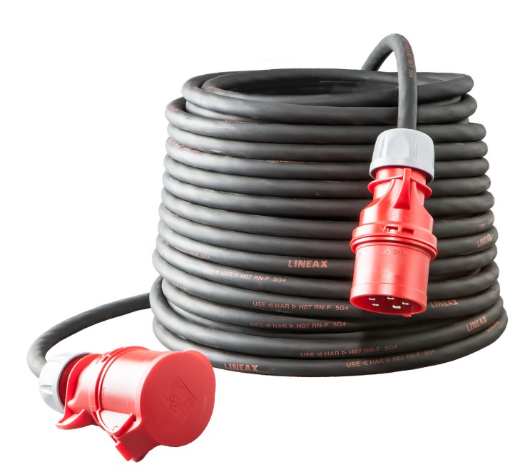 KERAF VERLENGKABEL 25mtr H07RN-F 5G6 CEE 32/5/400