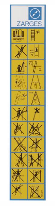 ZARGES STICKER PICTOGRAM 829855