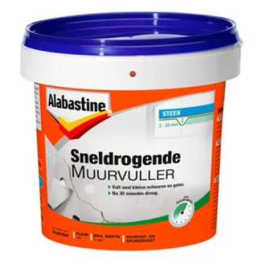 ALABASTINE SNELDROGENDE MUURVULLER 1KG