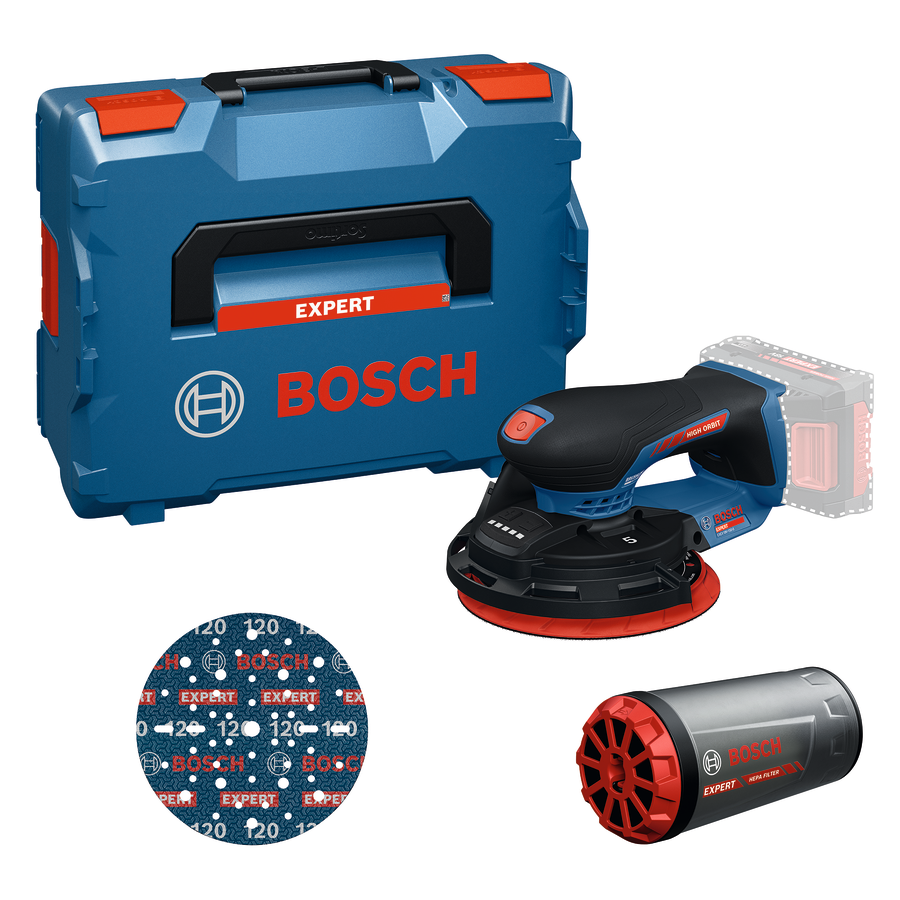 BOSCH EXPERT EXEX18V-150-5 ACCU EXCENTERSCHUURMACHINE Ø150MM SOLO IN L-BOXX