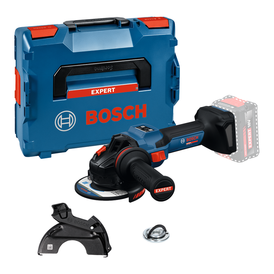BOSCH EXPERT EXWS18V-15S CORDLESS ANGLE GRINDER 125MM SOLO IN L-BOXX