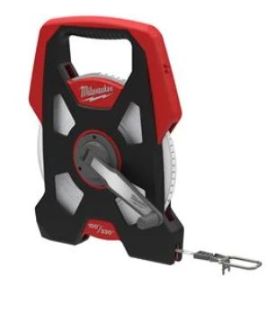 MILWAUKEE MEETBAND 100MTR. STALEN BAND 9,5MM MET COATING KLASSE II 48225211