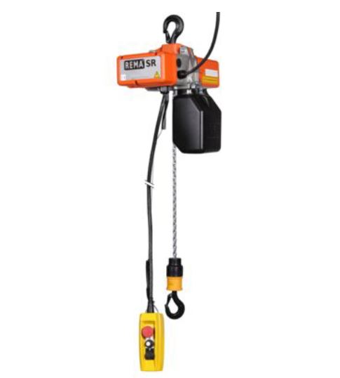 REMA ELECTRIC HOIST SR071/54 500kg 400V DOUBLE SPEED 8/2m/min 6 METERS LIFTING HEIGHT + 4.8 METERS CONTROL 0860016-6
