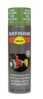 SPUITBUS RUST-OLEUM HARD HAT 2135 DEKLAAG  RESEDAGROEN HOOGGLANS RAL 6011