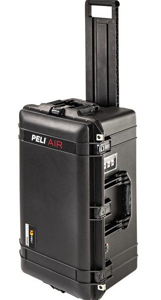 WATERPROOF SUITCASE TROLLEY PELI AIR CASE 1606-AIR 62x31x21cm BLACK EMPTY *A*