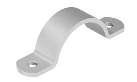 CAP BRACKET STAINLESS STEEL-304 DN15 21.3 25X3 M10