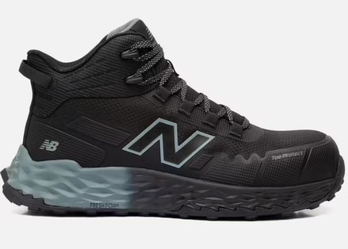 NEW BALANCE CREMORNE S3L MID WORK SHOE SIZE 44.5 BLACK/GREY