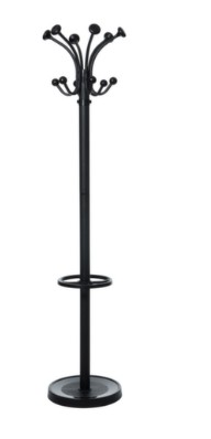 Standing coat rack with rotating crown Ø410 mm 20 hooks and umbrella stand 227106