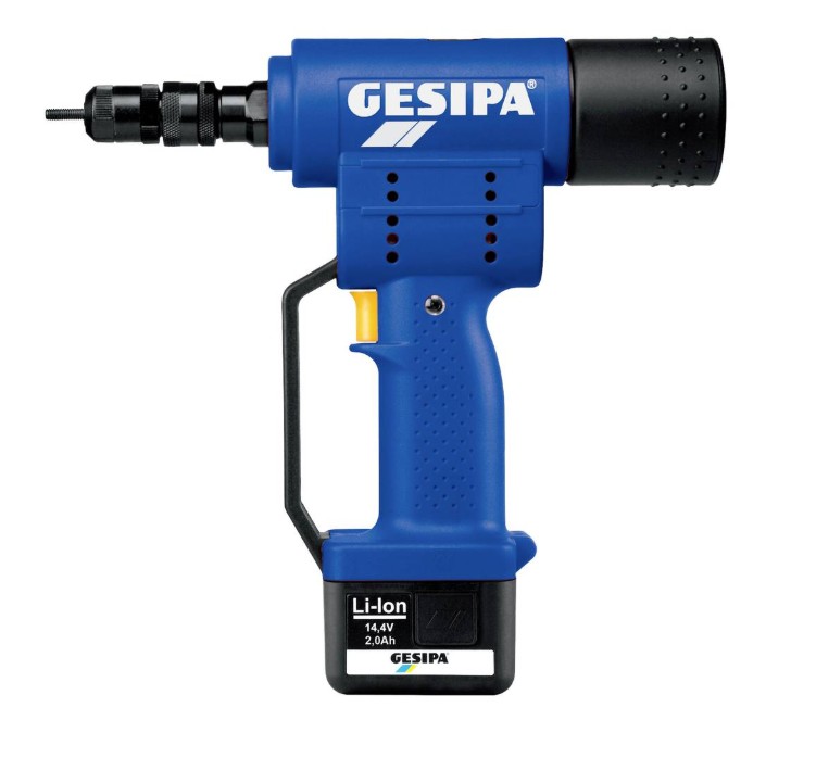 GESIPA FIREBIRD BLINDKLINKMOERTANG M3-M10 INCLUSIEF 1x 2,0Ah ACCU EN LADER