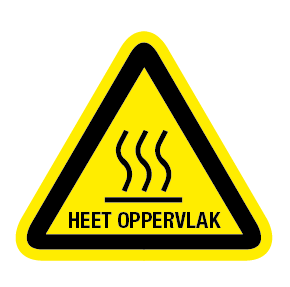 STICKER HEET OPPERVLAK EN TEKST 90mm