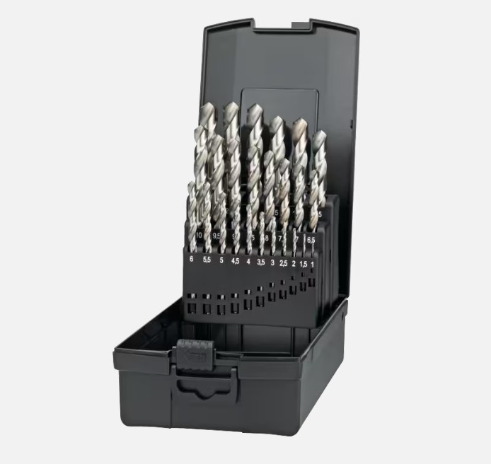 INTERNATIONAL TOOLS ECO PRO HSS SET SPIRAALBOREN DIN 338 KRUISAANSLIJPING 11.430 1-13mm 19.134.1300