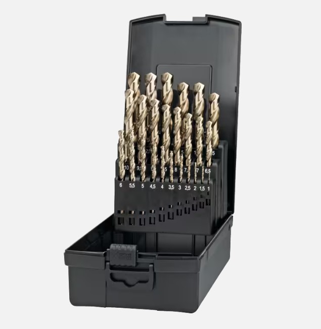 INTERNATIONAL TOOLS ECO PRO HSS-E SET SPIRAALBOREN DIN 338 KRUISAANSLIJPING 11.490 1-13mm 19.149.1300