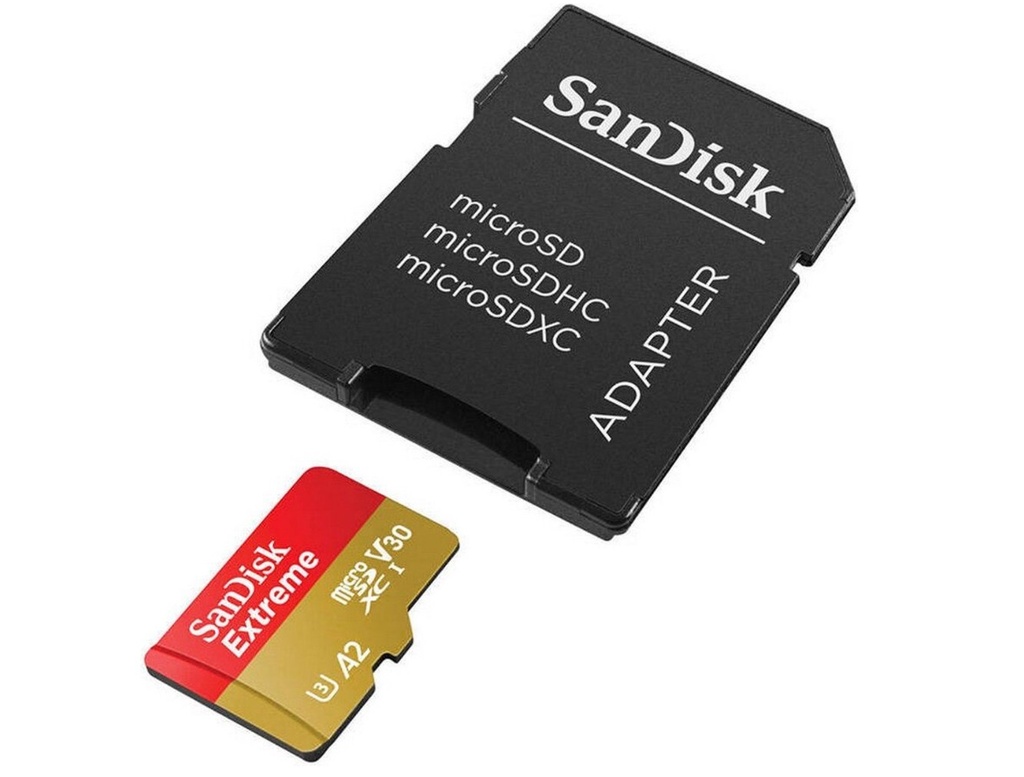 SANDISK EXTREME MICROSDXC 256GB INCLUSIEF ADAPTER 