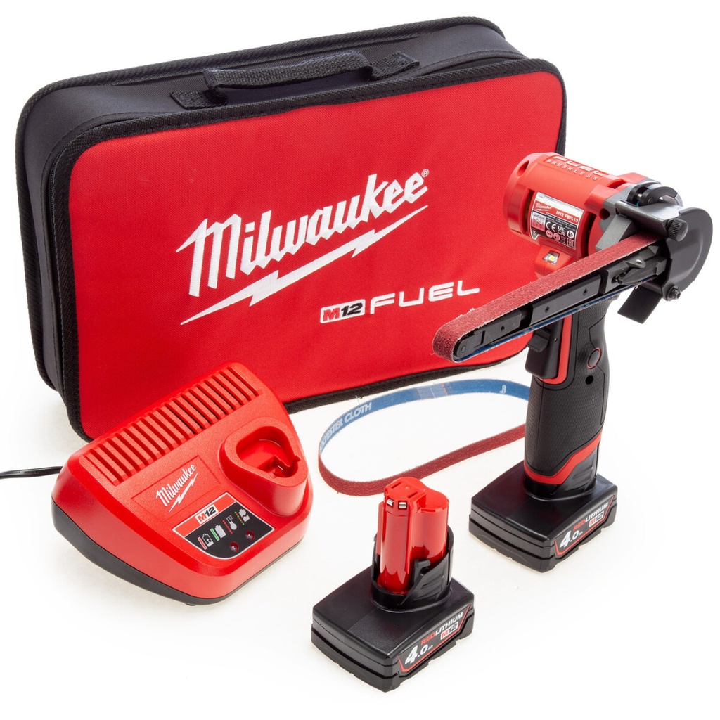 MILWAUKEE M12 FUEL™ M12 FBFL10-402B ACCU BANDSCHUURMACHINE 10mm 4933480959